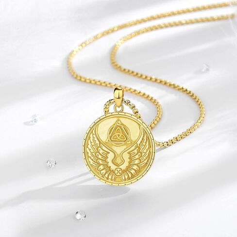 AEONSLOVE Tetragrammaton De Plata 925 Sterling Silver Tetragrammaton Necklace/Metatron Cube Pendant Amuleto De Proteccion Gifts for Women Men in Kuwait
