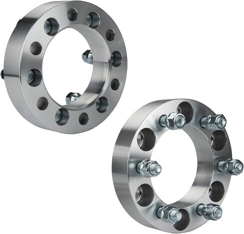 محولات عجلات KAX 6x5.5 إلى 6x135، محولات عجلات مركزية مقاس 1.5 بوصة (تغيير نمط الترباس) مع مسامير M14x1.5 108 مم، مناسبة لسيلفرادو 1500، سييرا 1500، تاهو، 1500، يوكون، قطعتان in Saudi Arabia