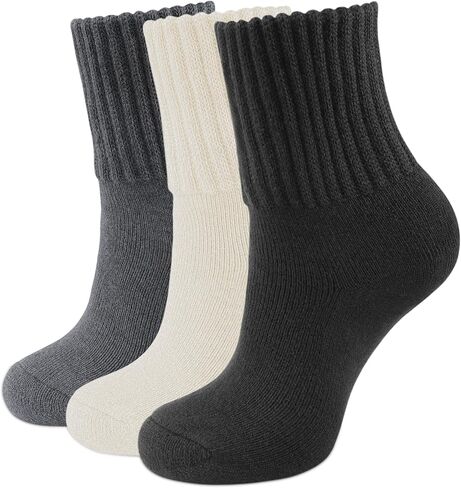 Closemate Boot Socks for Women Winter Thick Socks Warm Crew Socks Gift for Women 3 Pairs in Saudi Arabia