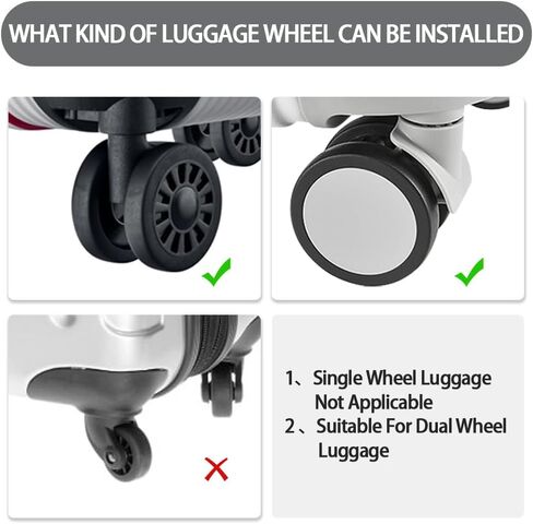 TUCANA Silicone Luggage Wheel Covers for Suitcases or Office Chair Caster, Elastic, Mute and Shockproof (Black) in Saudi Arabia