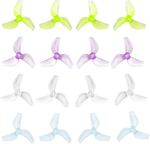 Gemfan 31mm Props 1219S 3-Blade PC Propeller Micro Whoop Drone Props for 0702-29000KV Brushless Motor 16pcs 8CW 8CCW (1.0 Shaft) in Saudi Arabia