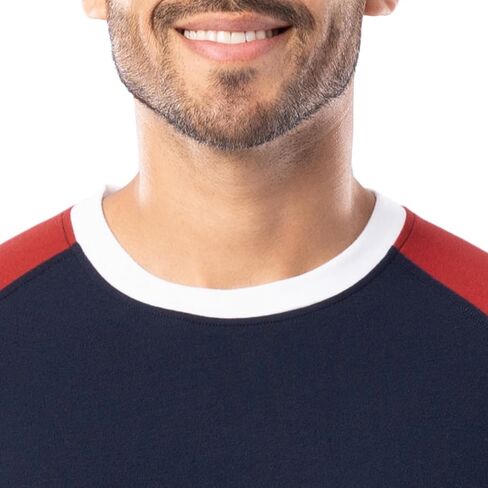 Fruit of the Loom Men's Jersey Henley Top and Broadcloth Pant Sleep Pajama Set in Saudi Arabia