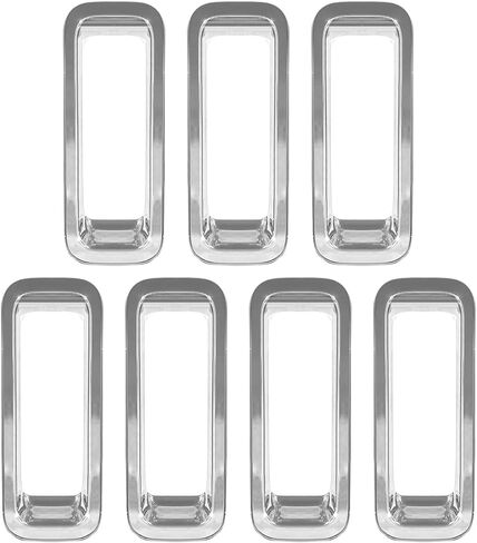 7PCS Front Grill Inserts Grille Cover Trim for Jeep Patriot 2011-2016 (Chrome) in Saudi Arabia