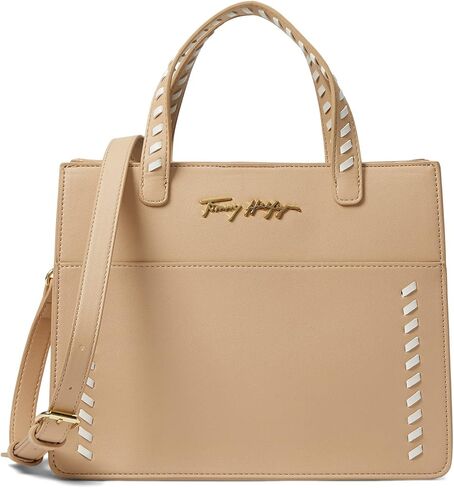Tommy Hilfiger Hadley Smooth Grain PVC Satchel in Saudi Arabia