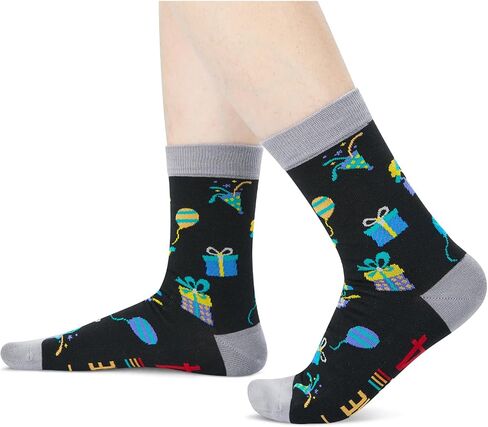 HAPPYPOP 40th Birthday Gifts Ideas for Men - 1984 Birthday Socks With Greeting Card, Best Gifts for 40 Year Old Middle Aged Man Woman in Saudi Arabia