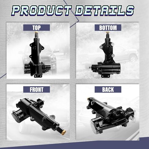 صندوق تروس توجيه كهربائي لفورد F-100 F-150 F-250 F-350 1968 1969-1979 RWD فقط، OE 27-7504، 277504، D9TZ3504A، 10300060 in Saudi Arabia