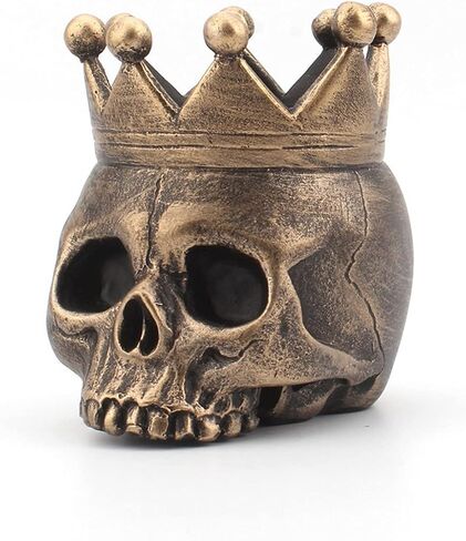 1 PCS Skeleton Skull Candlestick Holder Halloween Home Party Decorative Resin Skeleton Candle Holder Themed Bar Decoration (White) in Kuwait