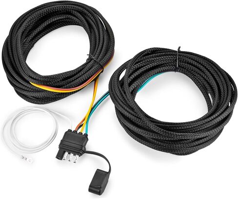 4 Pin 5 Wire Trailer Wiring Harness 23FT, Wishbond Trailer Light Kit 5 Wire 4 Pin Harness Trailer Connector Wire Plug for Both-Side Taillights of Rewiring Trailer RV Boat Nylon Net Protection in Saudi Arabia