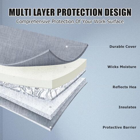 حصيرة الضغط الحراري لـ Cricut Easypress 2 - Cricut Easypress 15x15 بوصة حصيرة الضغط السهلة لآلات الضغط الحراري، HTV والكي على المشاريع in Kuwait