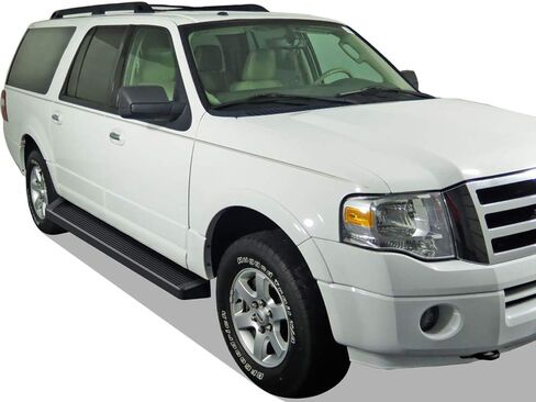 APS Black Running Boards Style Compatible with Ford Expedition 1997-2017 (Exclude EL Model) (Not Fit Funkmaster Flex Edition) (Nerf Bars Side Steps Side Bars) in Saudi Arabia