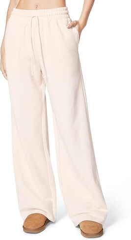 florence by mills Women's Cozy Crush Mineral Wash Wide Leg Sweatpant in Saudi Arabia