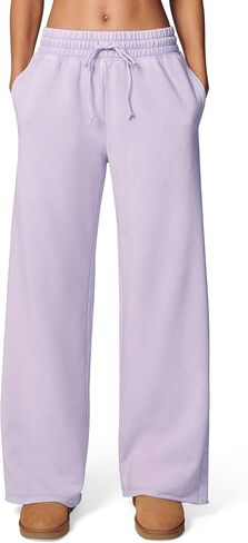 florence by mills Women's Cozy Crush Mineral Wash Wide Leg Sweatpant in Saudi Arabia