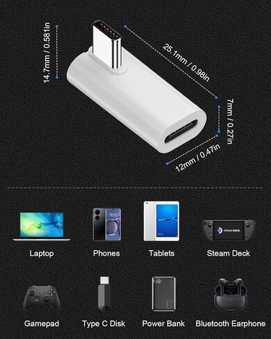 140W USB C Adapter, 40Gbps USB C Female to Female Coupler, USB Type C Connector Extender for Smartphone, MacBook, Laptop, etc. (4 Pack) in Saudi Arabia