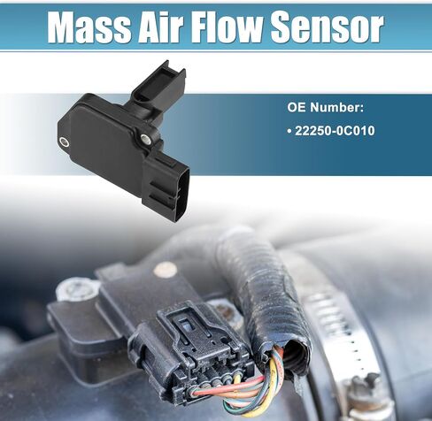 uxcell 1pcs Car Mass Air Flow Sensor Replacement Black for Toyota Tacoma 1997-2000 No.22250-0C010 in Saudi Arabia