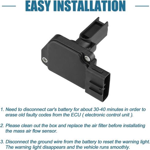 uxcell 1pcs Car Mass Air Flow Sensor Replacement Black for Toyota Tacoma 1997-2000 No.22250-0C010 in Saudi Arabia