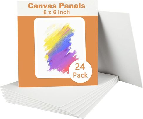 48 PCS 5x7 Inch Small Painting Canvas Panels, Square Canvas Boards for Painting, White Blank Painting Canvas for Oil, Acrylic & Watercolor Paint in Saudi Arabia