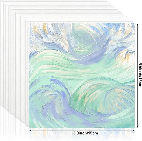 48 PCS 5x7 Inch Small Painting Canvas Panels, Square Canvas Boards for Painting, White Blank Painting Canvas for Oil, Acrylic & Watercolor Paint in Saudi Arabia