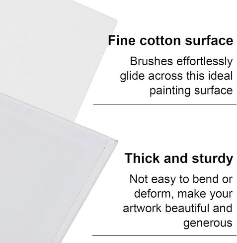 48 PCS 5x7 Inch Small Painting Canvas Panels, Square Canvas Boards for Painting, White Blank Painting Canvas for Oil, Acrylic & Watercolor Paint in Saudi Arabia
