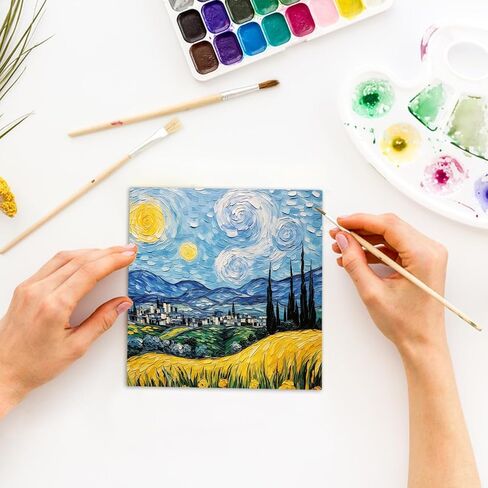 48 PCS 5x7 Inch Small Painting Canvas Panels, Square Canvas Boards for Painting, White Blank Painting Canvas for Oil, Acrylic & Watercolor Paint in Saudi Arabia