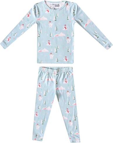 Copper Pearl Two Piece Long Sleeve Toddler Pajamas PJ Sets for Boys and Girls - Adorable Pattern Pajamas, Breathable Fabric to Keep Cool While Sleeping, Sizes 12 Months to 5T - A Christmas Story in Saudi Arabia