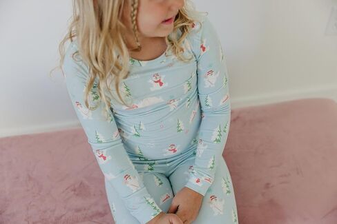 Copper Pearl Two Piece Long Sleeve Toddler Pajamas PJ Sets for Boys and Girls - Adorable Pattern Pajamas, Breathable Fabric to Keep Cool While Sleeping, Sizes 12 Months to 5T - A Christmas Story in Saudi Arabia