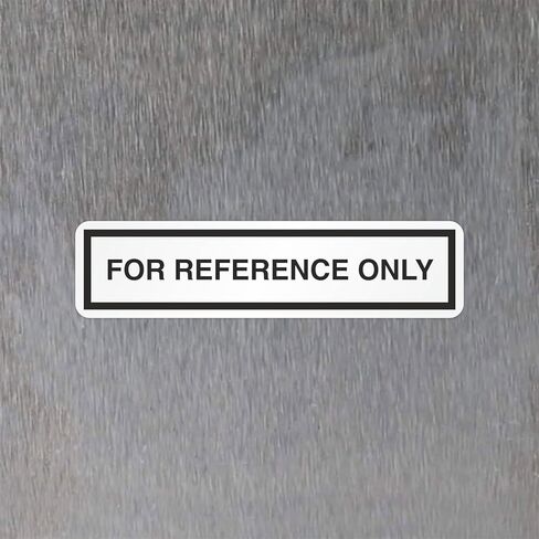 SmartSign (Pack of 250) "for Reference Only" Labels in Dispenser, QC Labels, 0.5" x 2" Adhesive Vinyl, Black & White in Kuwait