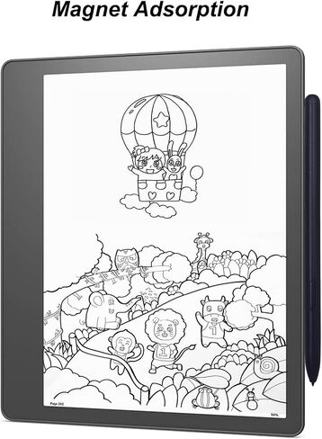قلم بديل لقلم Kindle Scribe المتوافق مع Kindle Scribe، 4096 مستوى من حساسية الضغط، مع وظيفة الامتصاص المغناطيسي (أسود) in Kuwait