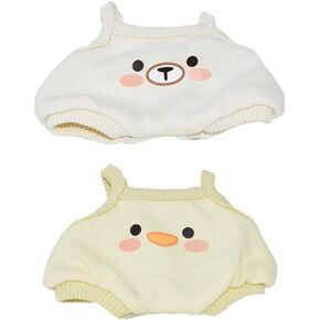 niannyyhouse 10cm 20cm Plush Doll Clothes Vest Jumpsuit Climbing Suit Soft Stuffed Plush Toy Dress Up (a3, 10cm)