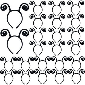 Coopay 24 Pack Butterfly Antenna Headband Snail Headband Alien Hairband Butterfly Hair Accessories Black Velvet Hairband for Halloween Party Costume Cosplay Dress Up Pretend Play Accessory in Kuwait