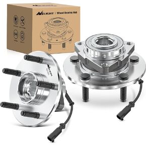 Nilight Front Wheel Bearing Hubs for Dodge Ram 1500 2012 2013 2014 2015 2016 2017 2018 Classic 2019, Wheel Bearing and Hubs Assembly Set Replacement with 5-Lug and ABS, OEM 515151
