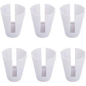 6pcs Plastic Coil Claw Thread Spool Cone Holder Sewing Accessories DIY Craft Overlocker Serger Sewing Decoration for 644d 744d Accessories, White