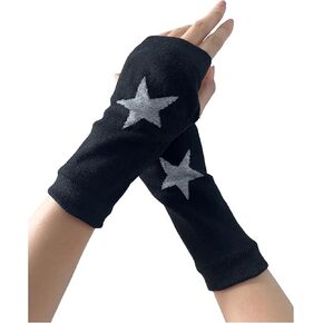 Verdusa Women's Wrist Fingerless Gloves Short Arm Hand Warmers Mittens