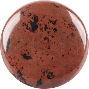 mookaitedecor Unakite Pocket Palm Stone, Polished Round Shaped Energy Stones for Massage Therapy Healing Meditation Home Decor