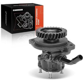 A-Premium Power Steering Pump, with Pulley, Compatible with Chevrolet W3500 Tiltmaster, W4500 Tiltmaster, W5500HD Tiltmaster & GMC W3500 Forward, W4500 Forward, W5500HD Forward & Isuzu NPR-HD, NQR