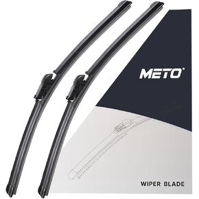 METO 26"+19" Front Windshield Wipers OEM Wiper Blades Replacement for Tesla Model 3 2022 2021 2020 2019 2018 2017 for Tesla Mode Y 2020 2021 2022 Wiper Blades for My Car - Set of 2