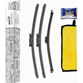 3 wipers 28"+28" +11" Front Wiper Blades Replacement for Ford Escape 2013-2019,Windshield Blade & Back Rear Window Blade & Washer Tablets Pinch Tab