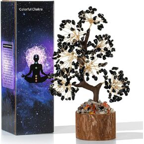 MAIBAOTA 7 Chakra Tree Crystal Tree for Positive Energy Home Office Decor Crystal Decor Crystal Tree of Life for Meditation