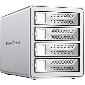 Yottamaster VN500RU3 5 Bay RAID Hard Drive Enclosure, Aluminum USB3.0 5 Bay RAID Enclosure DAS for 2.5" & 3.5" SATA HDD/SSD, Support 110TB (5x22TB), RAID 1, RAID 5, RAID 10, JBOD (Diskless)