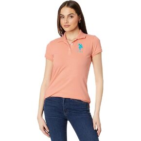 U.S. Polo Assn. Junior's Neon Logos Short Sleeve Polo Shirt