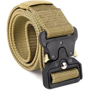 Tactical Belt for Men, Men’s Military Tool Belt, Working Hiking Outdoor Training Belts with Quick Release Buckle