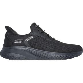 Skechers Men's Squad Chaos-Tough Walk Hands Free Slip-ins Sneaker, Black, 7