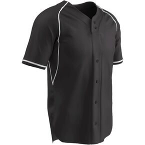 CHAMPRO Boys' Cycle 2 Faux Button Youth Baseball/Softball Jersey