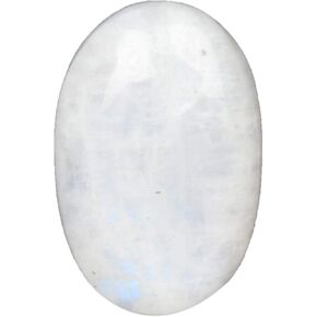 GEMHUB Natural Rainbow Moonstone Cabochon Gem 31.50 Ct Blue Fire Moonstone Oval Shape Loose Gemstone EW-987