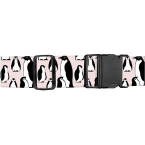 Luggage Straps for Suitcases, Adjustable Travel Belt, Durable Wide Luggage Strap, Cute Suitcase Strap Identifiers with Buckle, Bag Straps for Luggage, Brown White Plaid