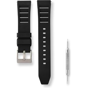 Fluororubber Watch Strap 20mm 22mm - Fluoroelastomer Watch Band Soft Breathable Durable Universal Replacement Band Strap for Men Women