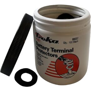 Sherco-Auto Deka Black Battery Top Post Terminal Protectors - Jar of 100