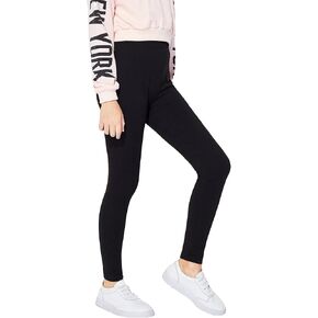 WDIRARA Girl's Leopard Print Elastic High Waist Leggings Casual Skinny Pants