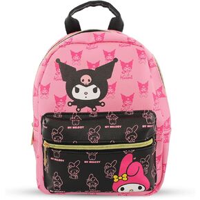 Hello Kitty and Friends Mini PU Leather Backpack Purse with Adjustable Straps 10 Inch (Pink, One Size)