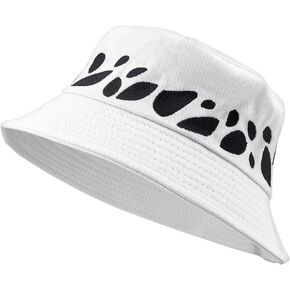 CosInStyle Foldable Bucket Travel White Hat for Men Women Fishing Hats and Summer Protection Hat | 360 Degree Outdoor Beach | UV Protection