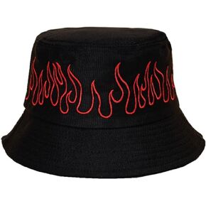 قبعات دلو اللهب بطباعة نمط اللهب قبعات دلو الصياد للنساء والفتيات المراهقات والأزياء الخارجية in Kuwait